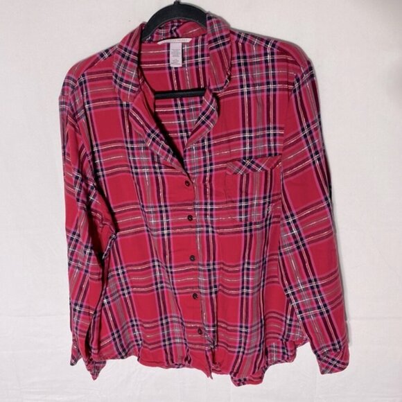 Victoria’s Secret Red Plaid Pajamas Set L - Picture 3 of 14